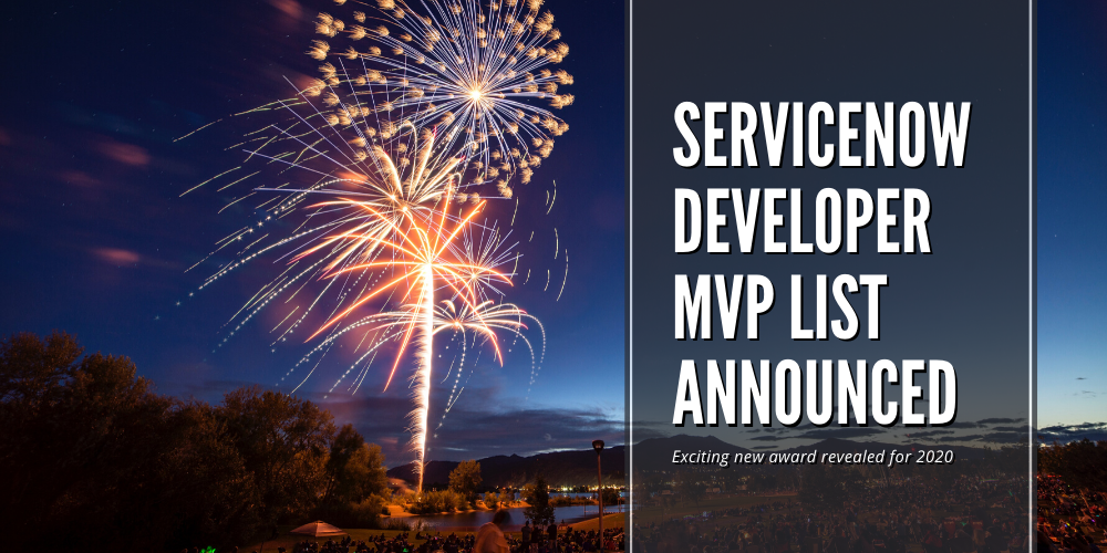ServiceNow Developer MVP list announced