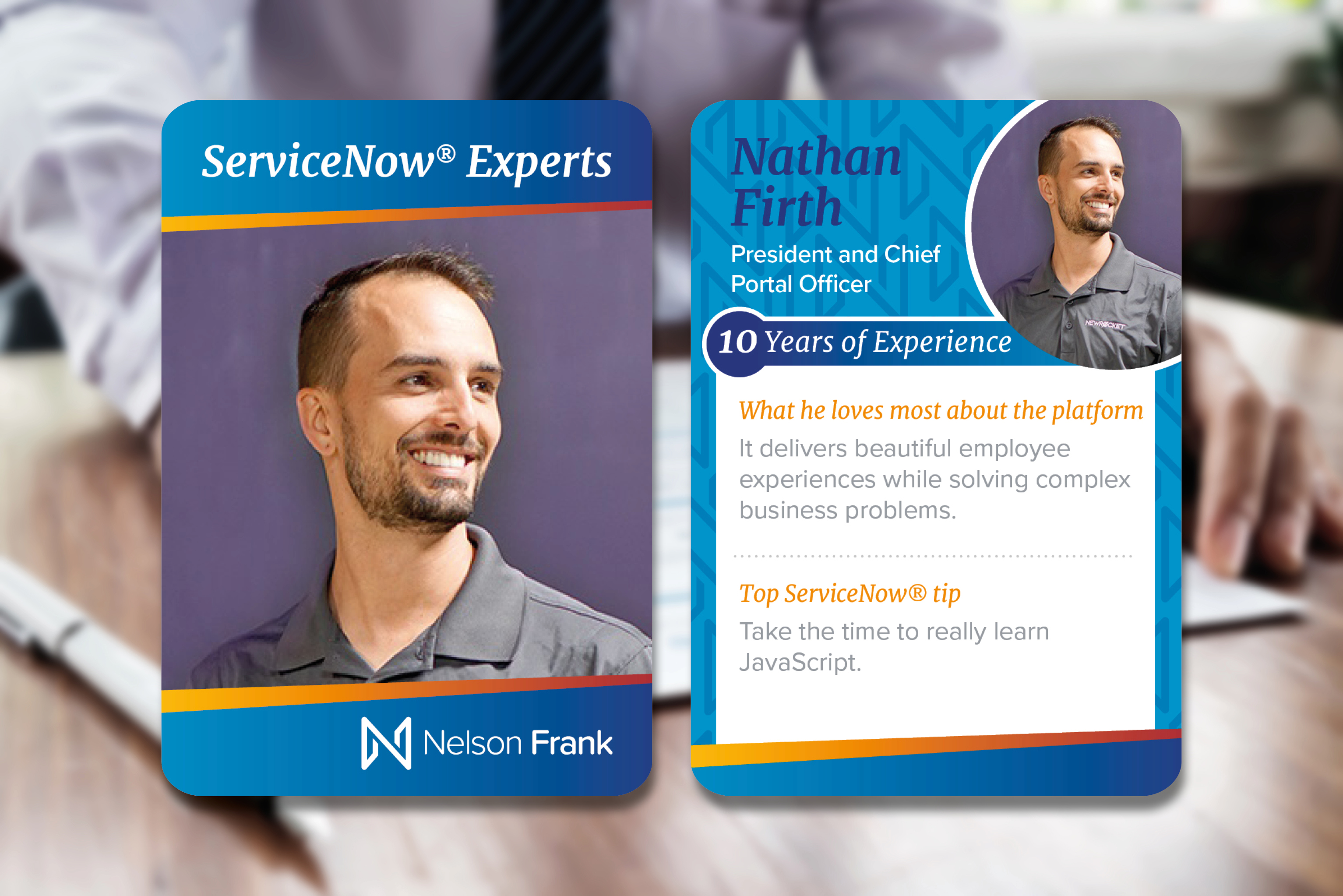 ServiceNow expert Nathan Firth